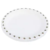Sugarcane Bagasse Christmas Round Plates 18pk Large Ø 26cm Holly Print – image 3