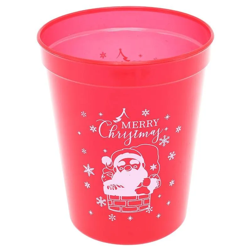 Christmas Cups 520ml Red, Blue & Green 3pc – image 2