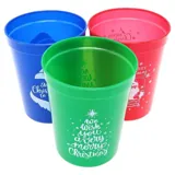 Christmas Cups 520ml Red, Blue & Green 3pc – image 3