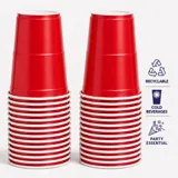 Drinkware & Partyware Party Cups 265ml 50pk American Red – image 1