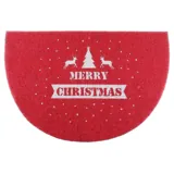 Door Mat Semi-Circle Christmas 40cm X 60cm 3 Assorted Design PVC Upper & Backing – image 1