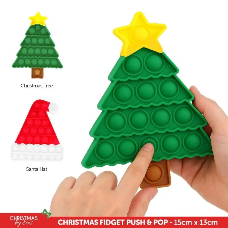 Christmas Fidget Push & Pop 2 Assorted Designs (Appx. 15cm X 13cm) – image 3