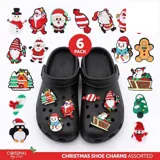 Christmas Shoe Charms 6pc Assorted Designs & Styles – image 4