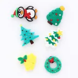 Christmas Shoe Charms 6pc Assorted Designs & Styles – image 1