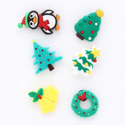 Christmas Shoe Charms 6pc Assorted Designs & Styles