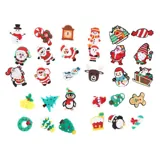 Christmas Shoe Charms 6pc Assorted Designs & Styles – image 3