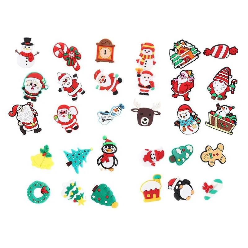 Christmas Shoe Charms 6pc Assorted Designs & Styles – image 3