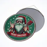 Christmas Metal Sign Round Design 6 Assorted Designs 30cm – image 3