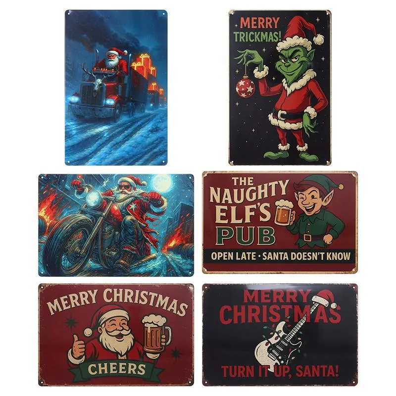 Christmas Metal Sign 20cm X 30cm Design 6 Assorted Designs – image 2