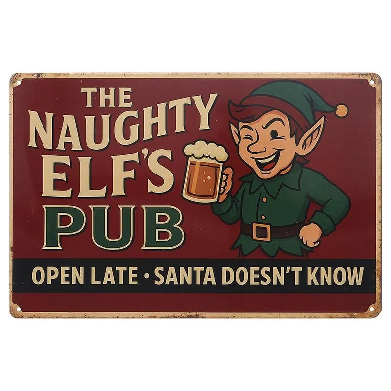 Christmas Metal Sign 20cm X 30cm Design 6 Assorted Designs – image 3