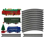 Christmas Train Set Battery Operated 17pc (Requires – image 1
