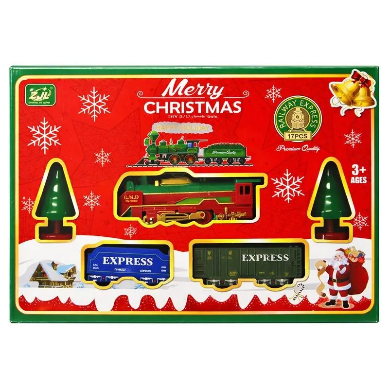 Christmas Train Set Battery Operated 17pc (Requires – image 2