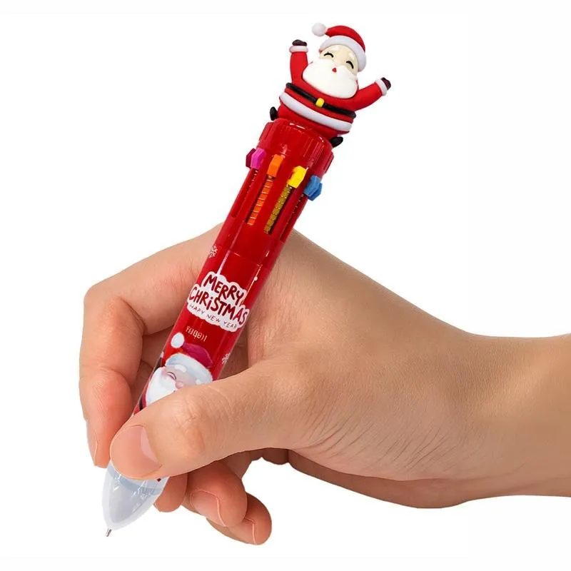 Christmas 10-in-1 Novelty Pen 4 Assorted Designs – image 2