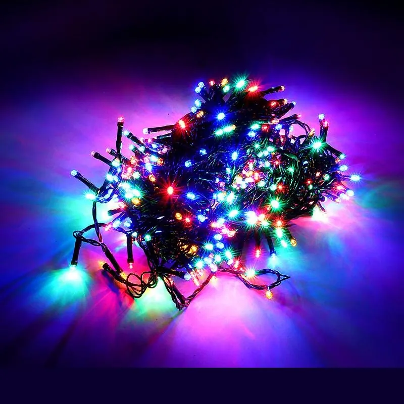 Christmas Fairy Light Low Voltage 400LED 21.5m Total Length Multi Colour 8 Functions – image 2