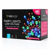 Christmas Fairy Light Low Voltage 400LED 21.5m Total Length Multi Colour 8 Functions – image 3