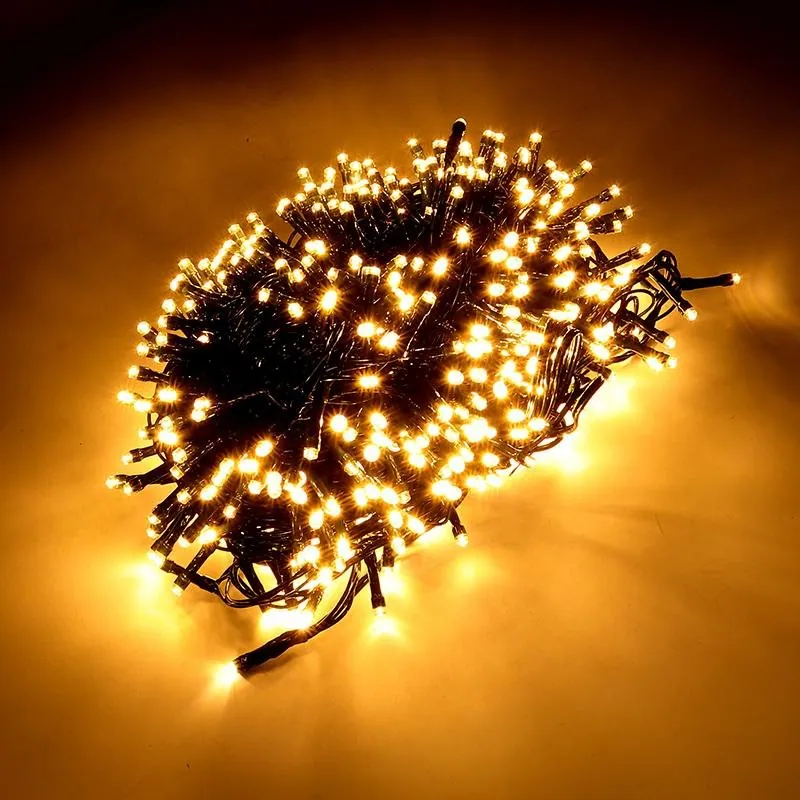 Christmas Fairy Light Low Voltage 600LED 31.5m Total Length Warm White Colour 8 Functions – image 2