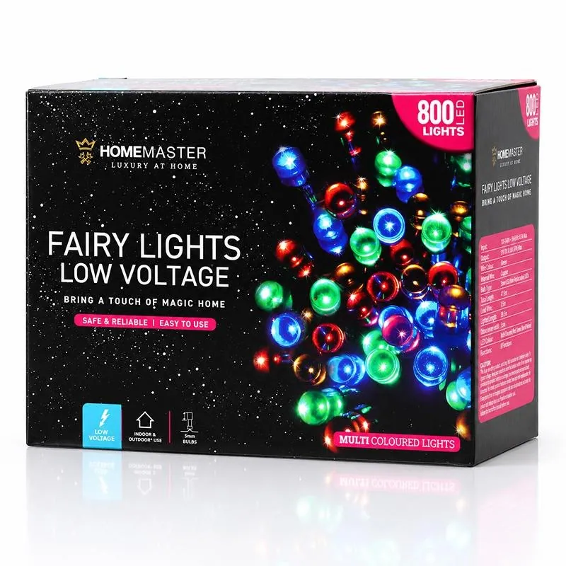 Christmas Fairy Light Low Voltage 800LED 41.5m Total Length Multi Colour 8 Functions – image 3