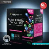 Christmas Fairy Light Low Voltage 1000LED 51.5m Total Length Multi Colour 8 Functions – image 4