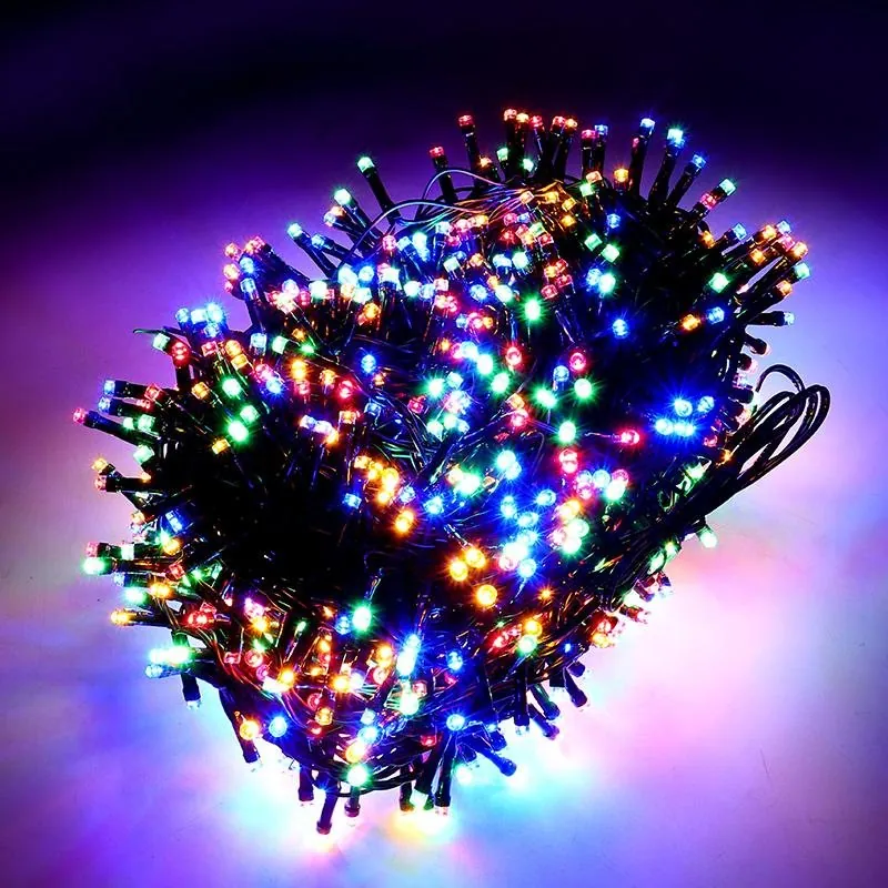 Christmas Fairy Light Low Voltage 1000LED 51.5m Total Length Multi Colour 8 Functions – image 2
