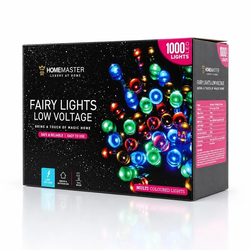 Christmas Fairy Light Low Voltage 1000LED 51.5m Total Length Multi Colour 8 Functions – image 3