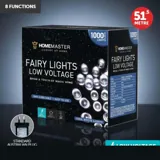Christmas Fairy Light Low Voltage 1000LED 51.5m Total Length Cool White Colour 8 Functions – image 4