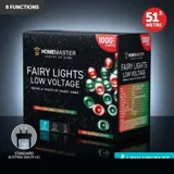 Christmas Fairy Light Low Voltage 1000LED 51.5m Total Length Red & Green Colour 8 Functions – image 4