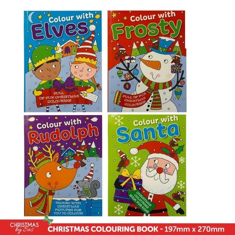 Christmas Colouring Book 4 Assorted Covers 48pg 197mm X 270mm – image 4