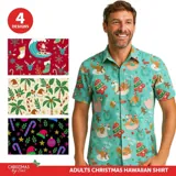 Christmas Coastal Series Hawaiian Shirt Adult 4 Assorted Designs (s, M, L & Xl) – image 3