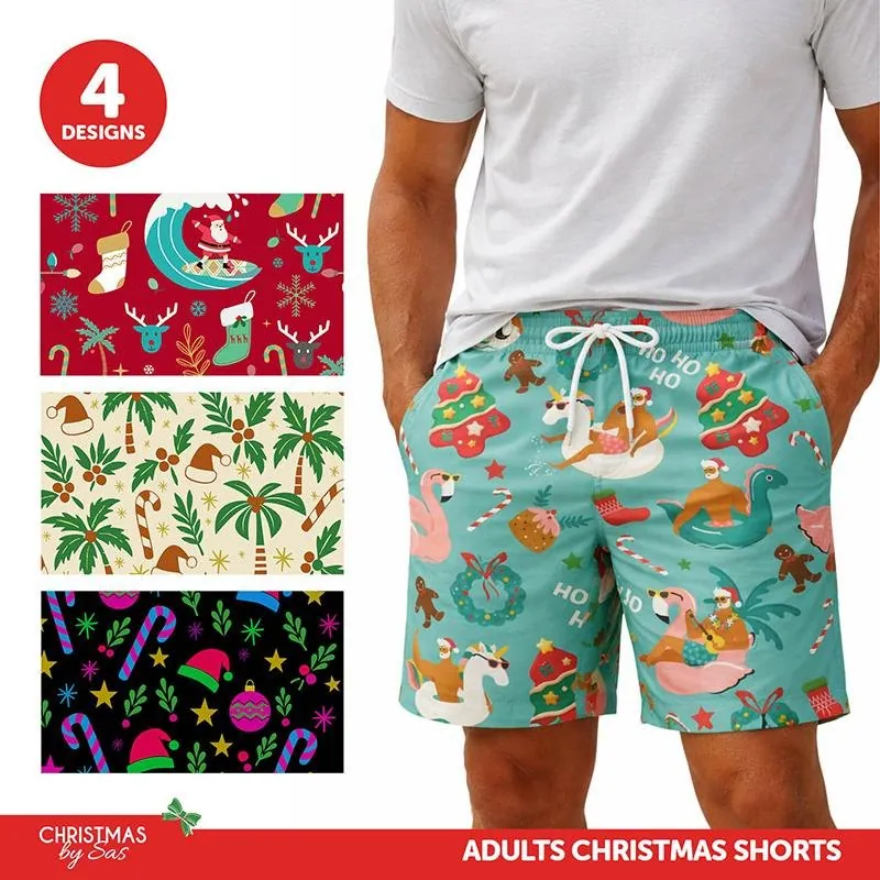 Christmas Coastal Series Shorts Adult 4 Assorted Designs (s, M, L & Xl) – image 3