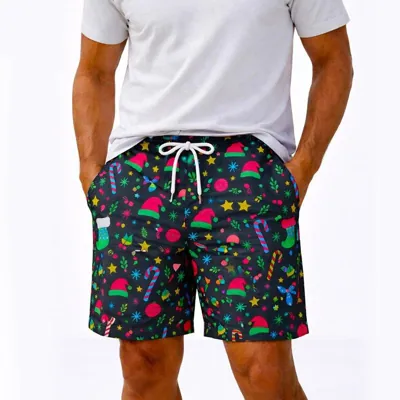 Christmas Coastal Series Shorts Adult 4 Assorted Designs (s, M, L & Xl)