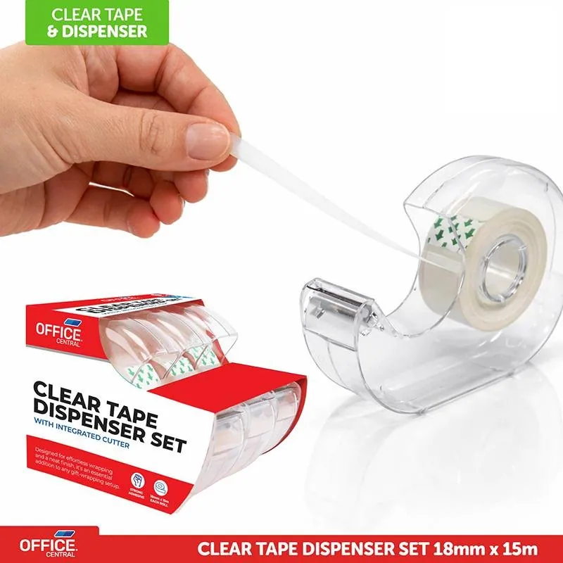 Christmas Clear Tape Dispenser 3pk 1.8cm X 15m – image 4