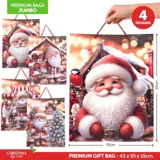 Gift Bag Cozy Christmas Jumbo 43cm X 55cm X 15cm 4 Assorted Designs – image 4