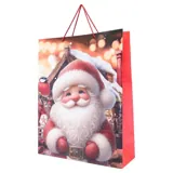 Gift Bag Cozy Christmas Jumbo 43cm X 55cm X 15cm 4 Assorted Designs – image 1