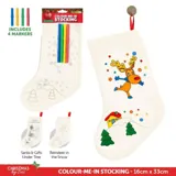 Colour in Christmas Stocking with Markers 33cm X 16cm 3 Assorted Designs – image 3