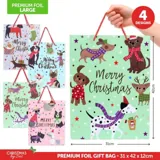 Gift Bag Premium Foil Playful Christmas Series Large 31cm X 42cm X 12cm 4 Assorted Designs – image 4