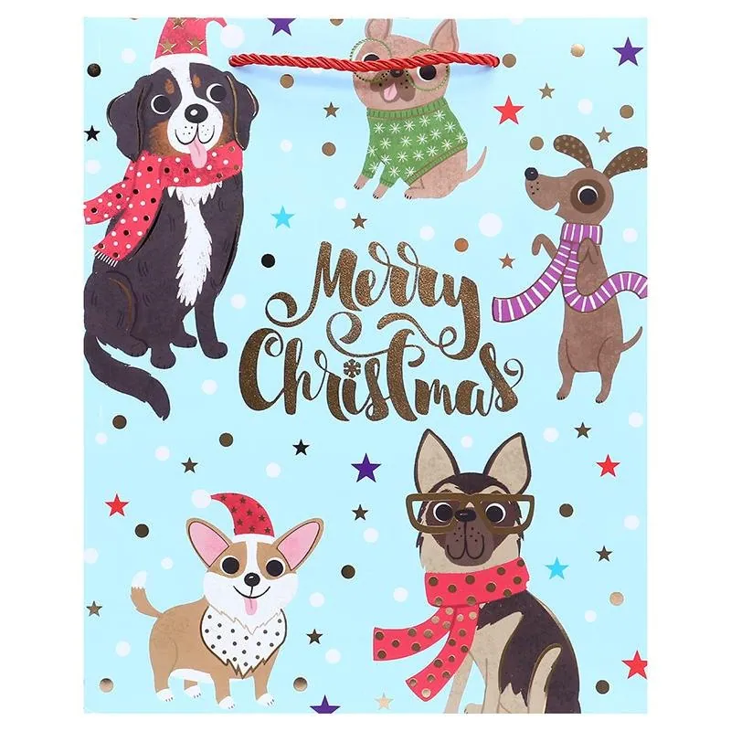 Gift Bag Premium Foil Playful Christmas Series Large 31cm X 42cm X 12cm 4 Assorted Designs – image 2