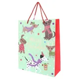 Gift Bag Premium Foil Playful Christmas Series Large 31cm X 42cm X 12cm 4 Assorted Designs – image 1