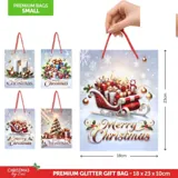 Gift Bag Premium Glitter Magical Christmas Series Small 18cm X 23cm X 10cm 4 Assorted Designs – image 4