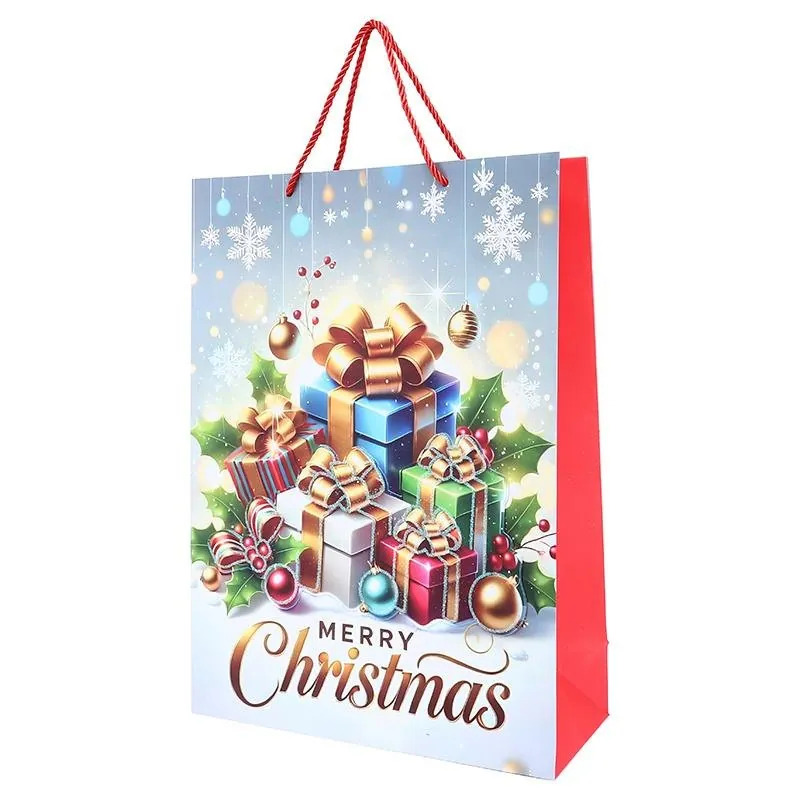 Gift Bag Premium Glitter Magical Christmas Series Small 18cm X 23cm X 10cm 4 Assorted Designs – image 2