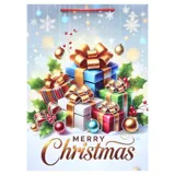 Gift Bag Premium Glitter Magical Christmas Series Medium 26cm X 32cm X 10cm 4 Assorted Designs – image 1