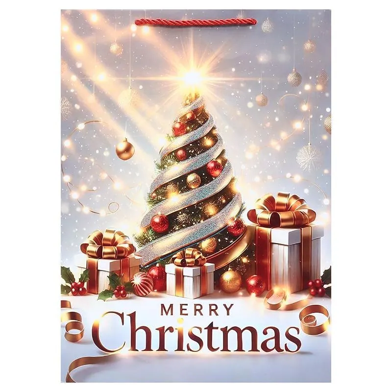 Gift Bag Premium Glitter Magical Christmas Series Large 30cm X 42cm X 12cm 4 Assorted Designs – image 2