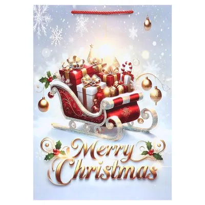 Gift Bag Premium Magical Christmas Series Jumbo 43cm X 55cm X 15cm 4 Assorted Designs