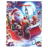Gift Bag Premium Foil Festive Christmas Series Small 18cm X 23cm X 10cm 4 Assorted Designs – image 1