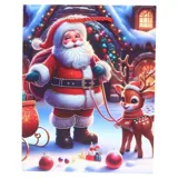 Gift Bag Premium Foil Festive Christmas Series Large 30cm X 42cm X 12cm 4 Assorted Designs – image 1