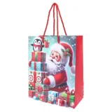 Gift Bag Premium Foil Festive Christmas Series Large 30cm X 42cm X 12cm 4 Assorted Designs – image 2