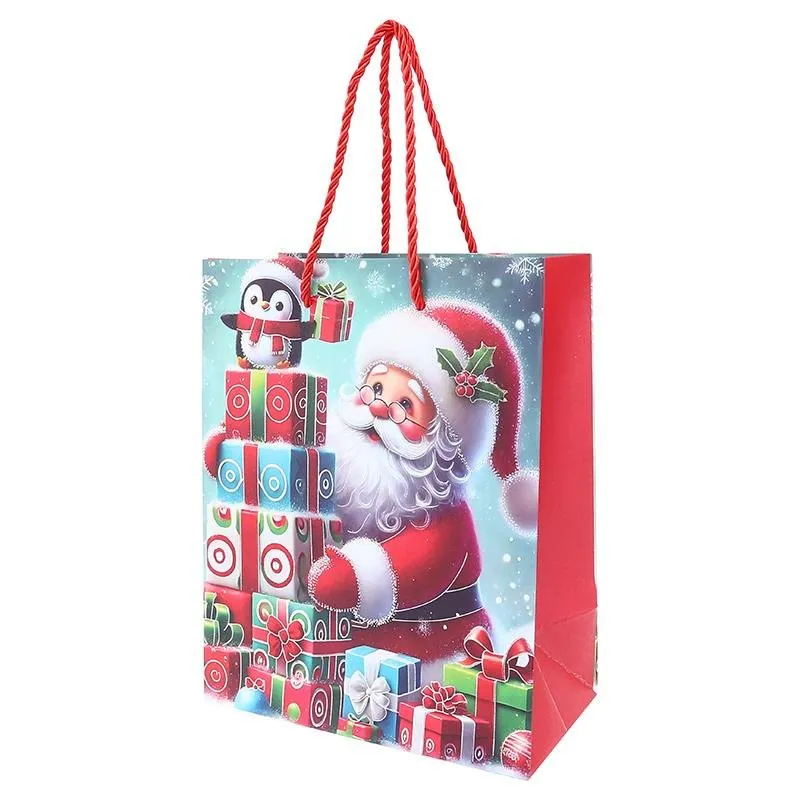 Gift Bag Premium Foil Festive Christmas Series Large 30cm X 42cm X 12cm 4 Assorted Designs – image 2