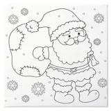 Christmas Paint Your Own Canvas Includes Frame 6 Paint Pots & Paint Brush 3 Assorted Designs 30cm X 30cm – image 1