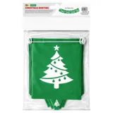 Christmas Flag Bunting Jumbo Size 29cm X 58cm 5m Length Includes: 8 Flags – image 2