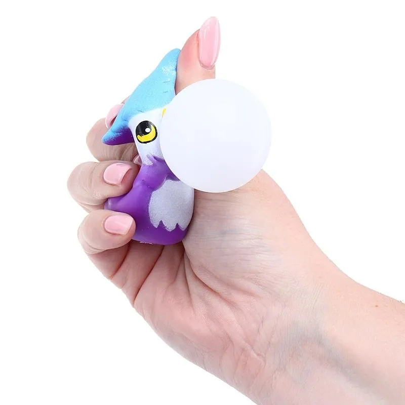 Squishy Squeeze - Bubble Owl - 5.5cm X 6cm - 3 Assorted Colours – image 2