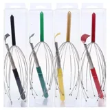 Scalp Massager 12 Claw & Telescopic Back Scratcher Extends To 66cm Value Pack 4 Assorted Colours – image 4